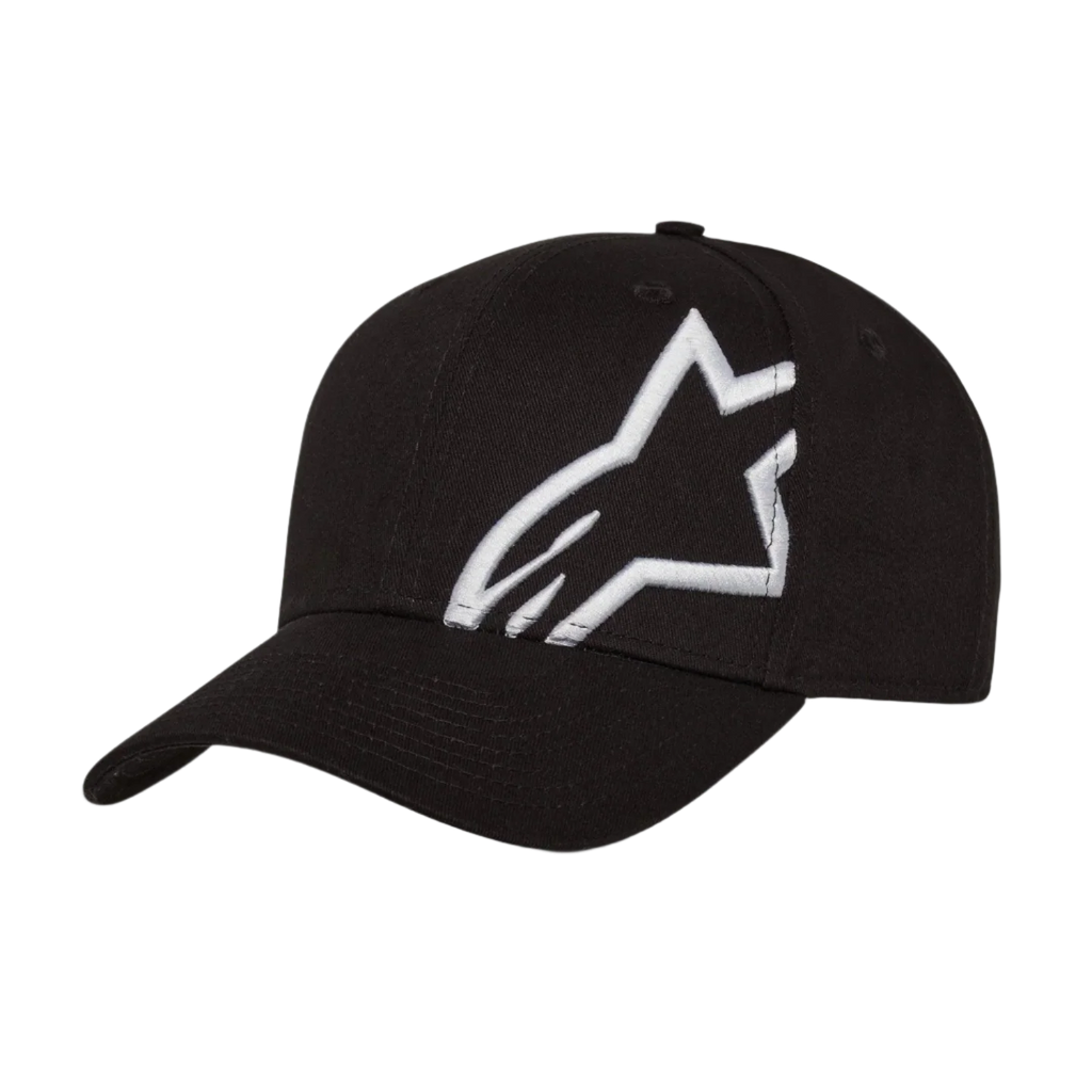 Gorra Alpinestars Corp Snap 2 – Negra con Logo Blanco