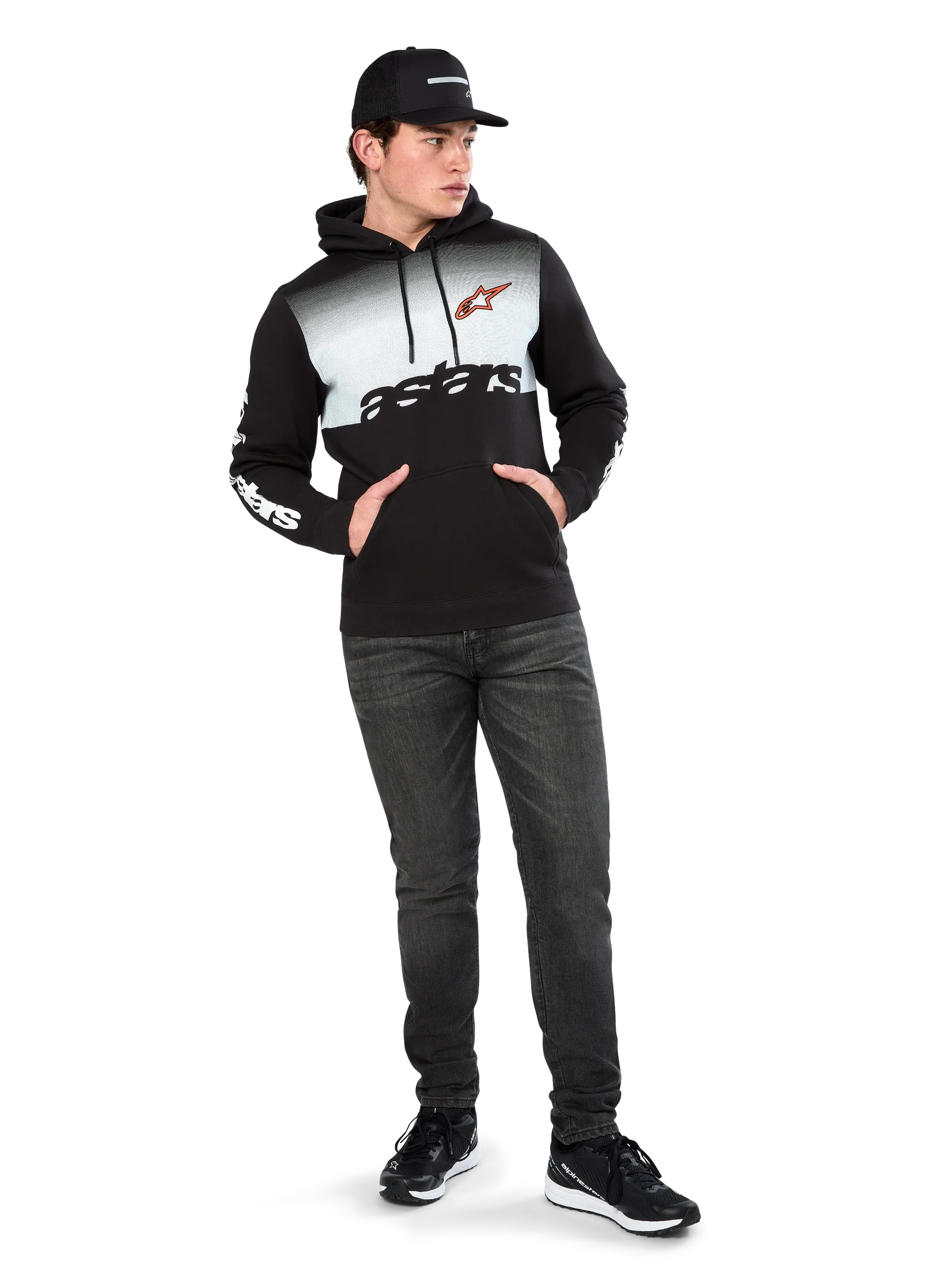 Buzo Hoddie Alpinestars Specter – Negro con degradado