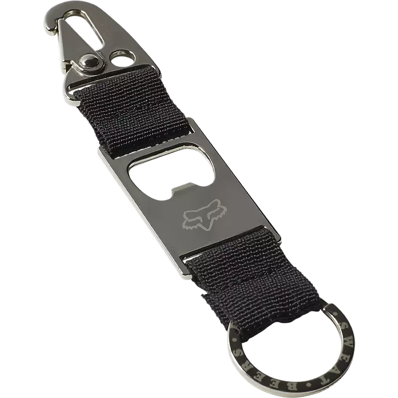 Llavero FOX Double Threat – Abrebotellas | Gancho de Seguridad | Negro