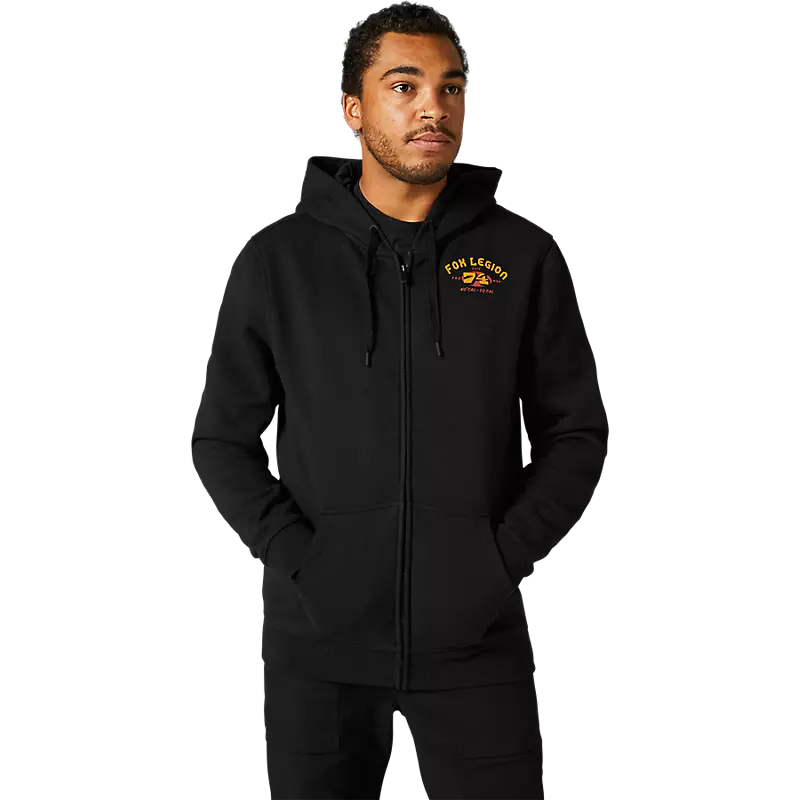 Buzo Hoodie Fox At Bay Zip – Negro