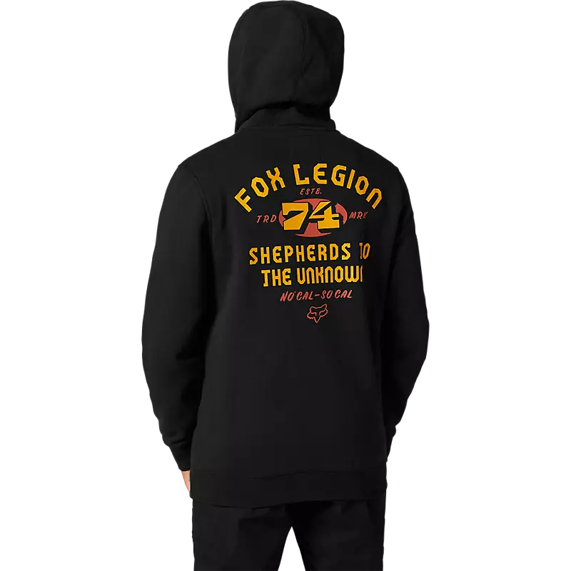 Buzo Hoodie Fox At Bay Zip – Negro