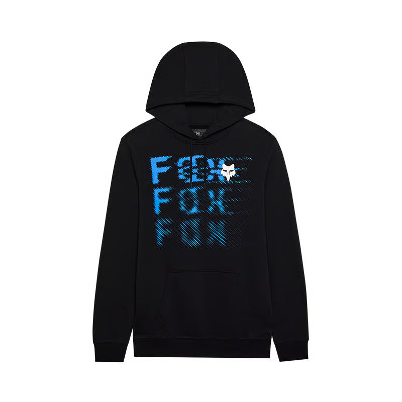 Buzo Hoodie Fox Emotion PO – Negro Estampado azul