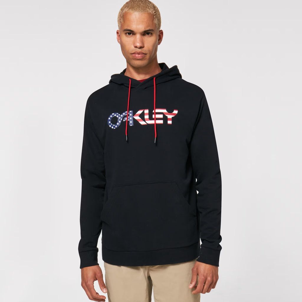 Buzo Hoodie Oakley USA Flag Logo – Pullover Negro