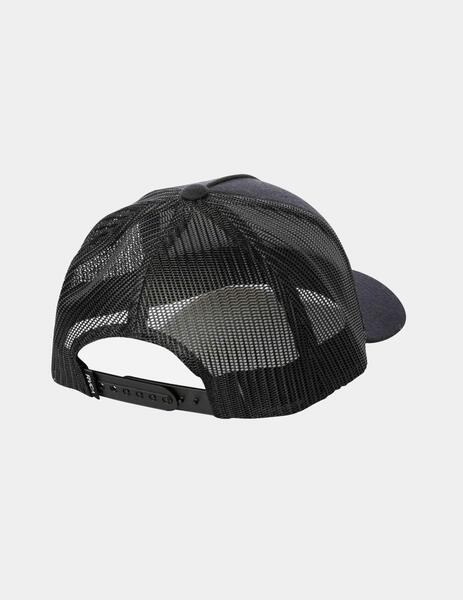 Gorra RVCA Ticket Trucker – Negra con Parche Café